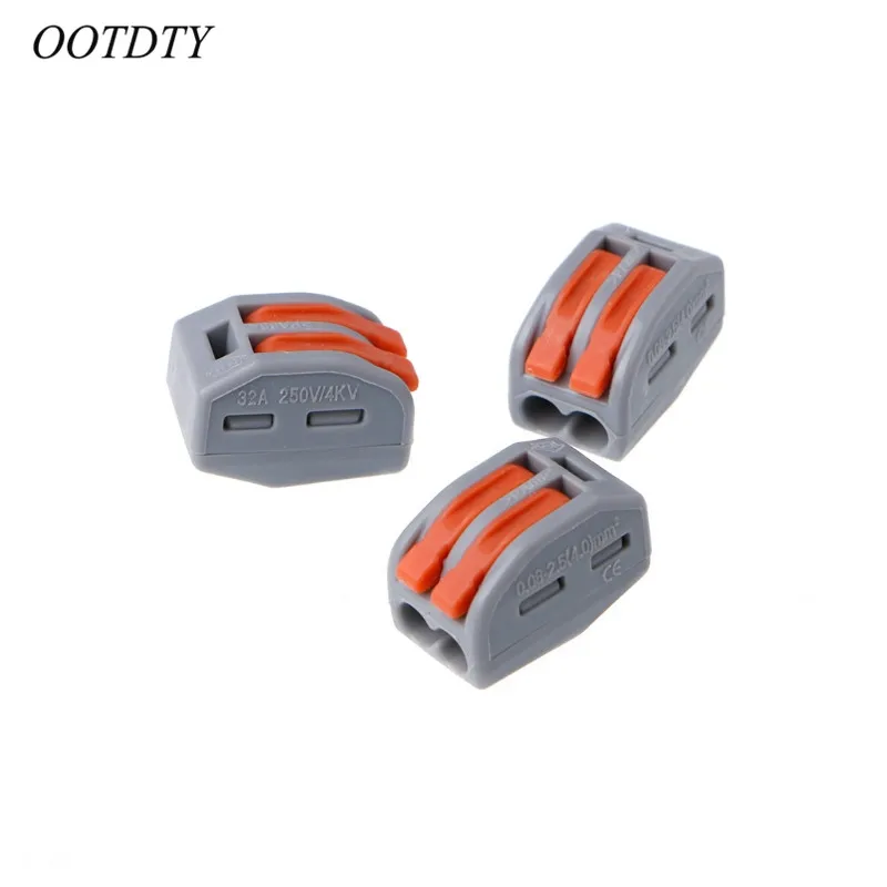 Ootdty 20pcs 222 412 Push Wire Connector Type Transparent