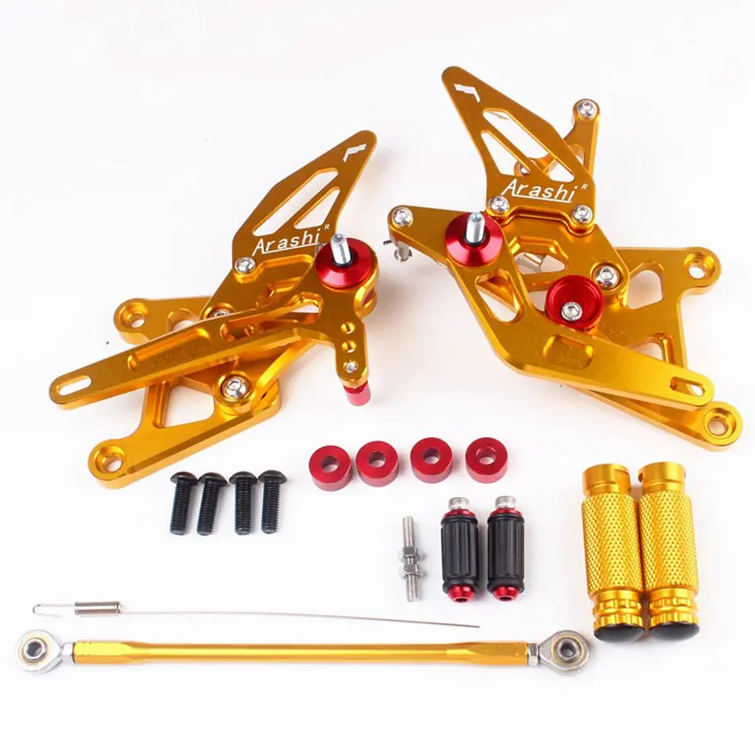 CNC алюминий для Honda CBR250RR/CBR300R- Мотоцикл Регулируемые Задние подножки