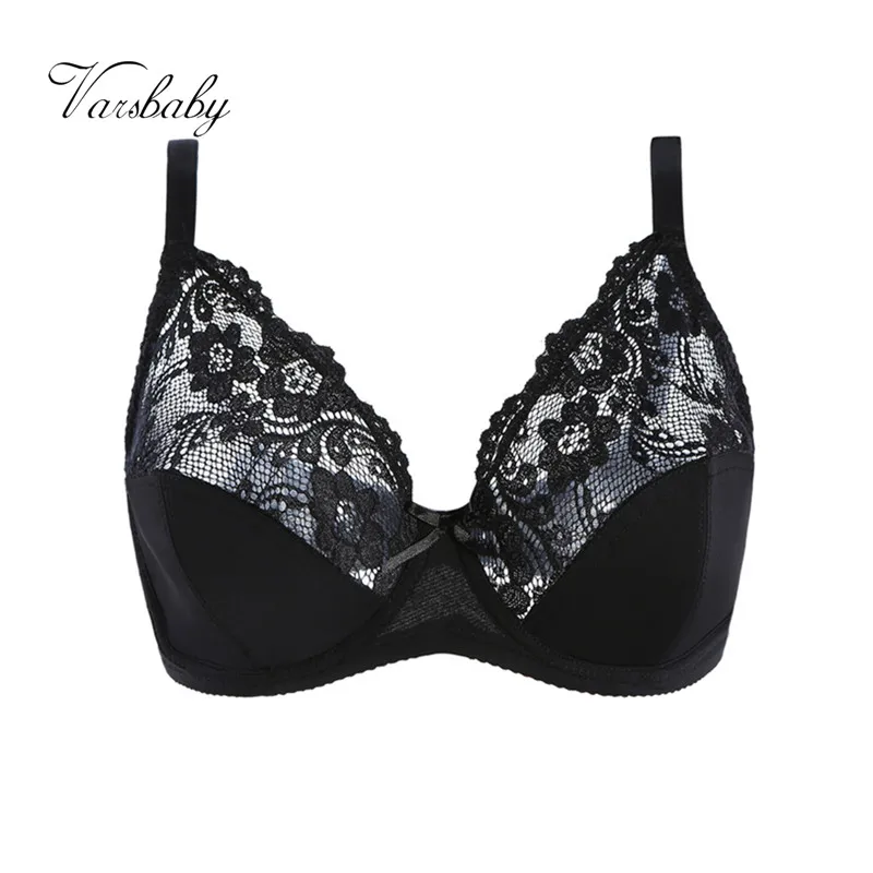 

Varsbaby sexy solid lace unlined comfortable underwear CD cup 3 colors bras for women