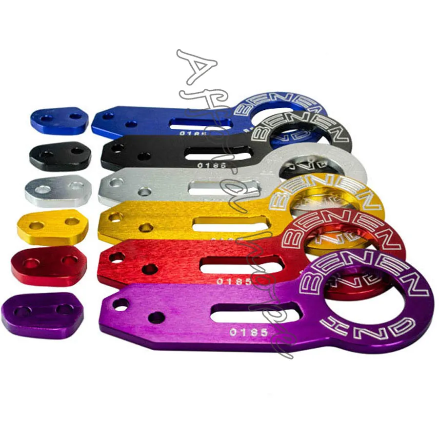 سيارة التصميم العالمي صالح السيارات السيارات مقطورة حلقة الألومنيوم سيارة سباق سيارة مقطورة حزام مقطورة هوك العين السحب screwon سحب القضبان 6 ا...