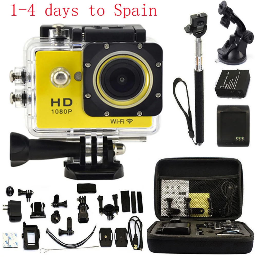

2.0" LCD WIFI 1080P 30M Waterproof Sport Camera Action Camera 12Mp 170 wide-angle Car Recorder DVR as SJ4000 SJ5000 SJ6000