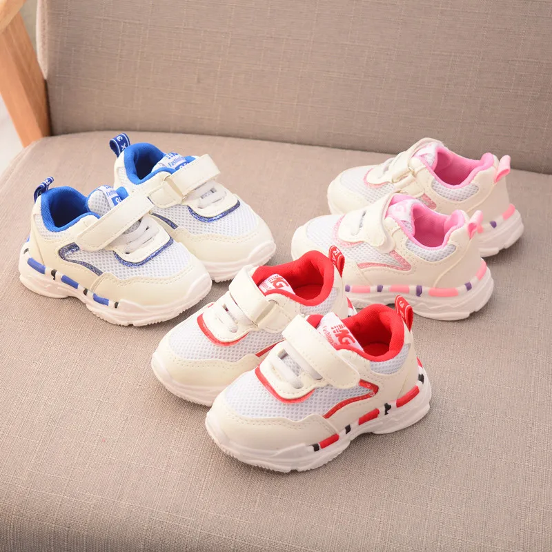 ULKNN/детские кроссовки для малышей; детская повседневная обувь для мальчиков; кроссовки для девочек; обувь с дышащей сеткой на липучке; модная Уличная обувь для тренировок