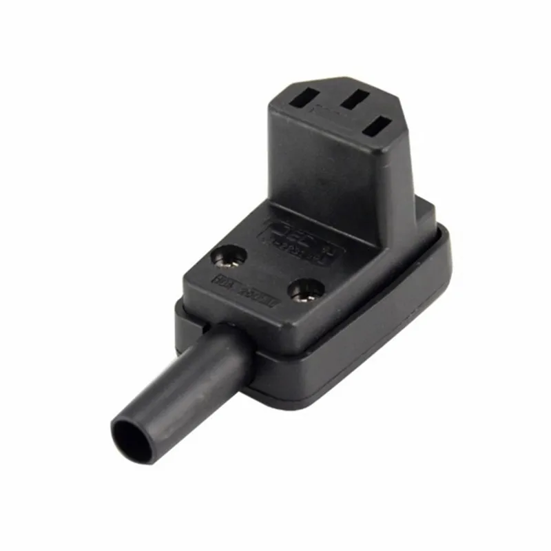 C13 штепсельная вилка 90 градусов Угловой IEC 320 AC 10A / 250V шнур питания/кабельный
