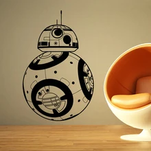 Звездные войны BB-8 наклейки на стену домашний Декор фильм робот DIY 3D виниловая наклейка на стену для компьютерщика, геймера, съемные Настенные обои для детской комнаты