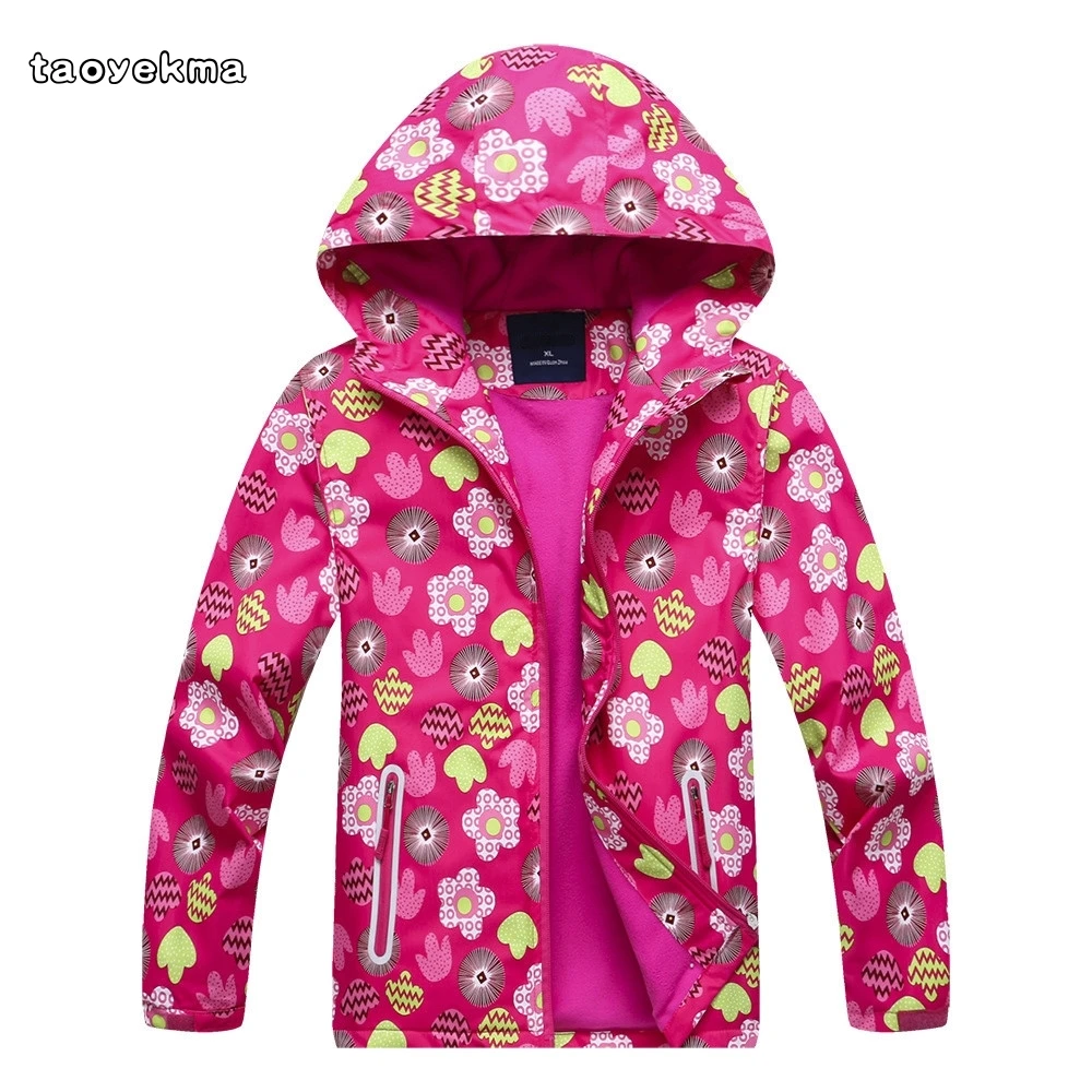 

Teenager Boys Girls Polar Hiking Jacket Kids Hoodies Raincoat Outdoor Mountaineer Tops Windbreakers Jackets Waterproof Coats T2