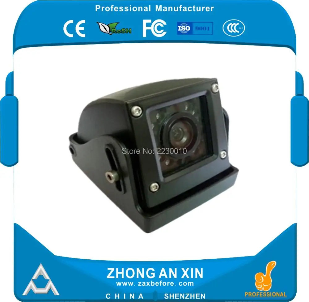 

700TVL Waterproof IP67 IR night vision Flank view Vehicle camera Car side view camera Factory Car bus truck camera OEM ODM