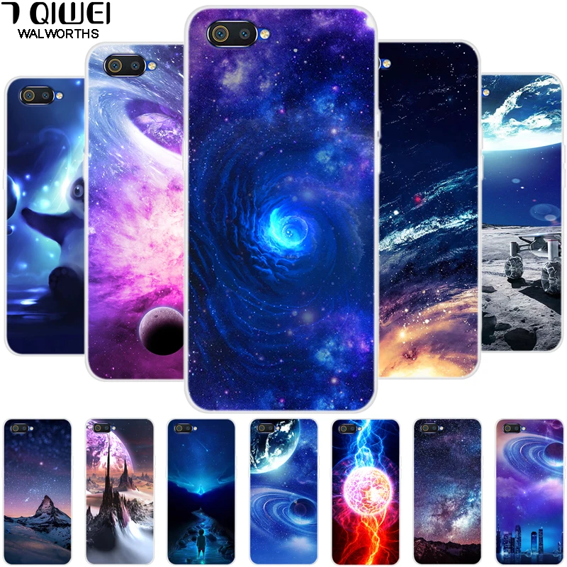 Realme C2 Case for OPPO Realme c2 phone case soft Silicone Space TPU Back Cover for OPPO Realme 5 Pro Case for oppo a1k reno2
