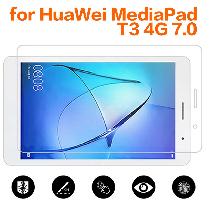 Закаленное стекло 9H для Huawei MediaPad T3 7.0 4G Защита экрана 7-дюймовая закаленная пленка