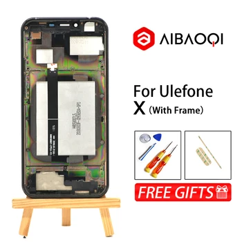 

AiBaoQi New Original 5.85 inch Touch Screen+1512x720 LCD Display+Frame Assembly Replacement For Ulefone X Android 8.1 MT6763