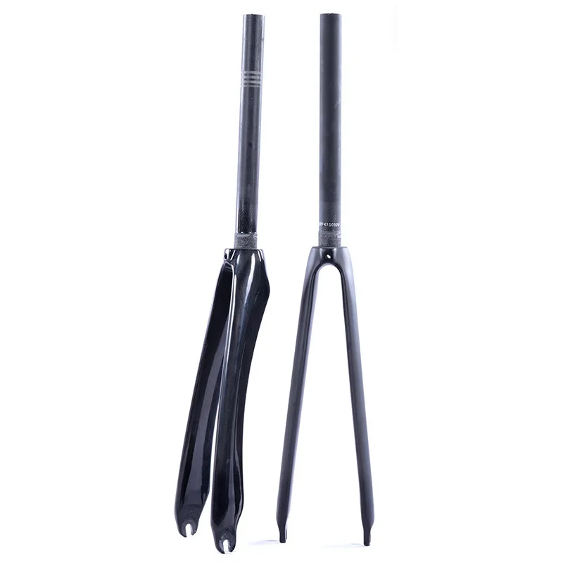 

TRUYOU Road Bicycle Fork Full Carbon Fibre UD 700C Super Light Carbon Fork V Brake Road Bike Front Fork Matt Glossy Ultra-light