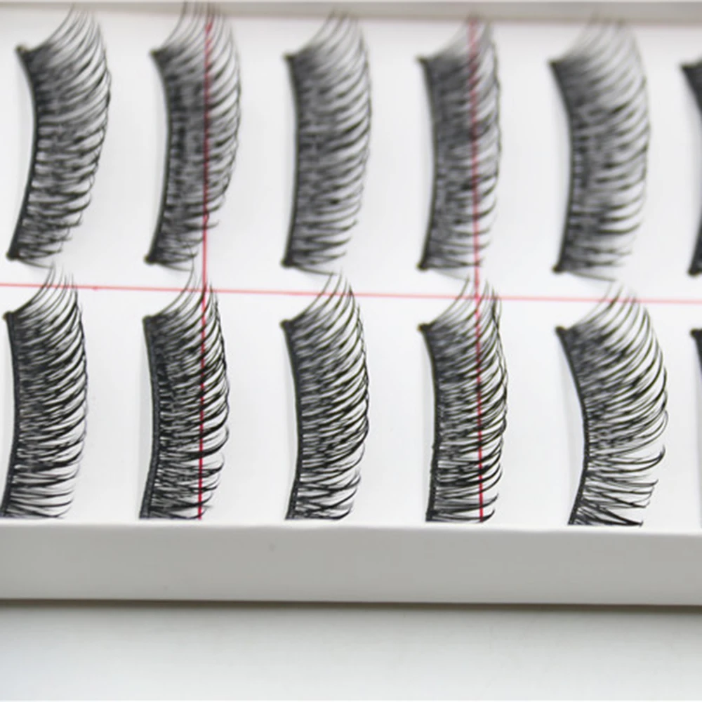 10 Pairs/ Box 3D Mink Eyelashes Cruelty Free Lashes Handmade Reusable Natural Eyelashes Popular False Lashes Women Makeup