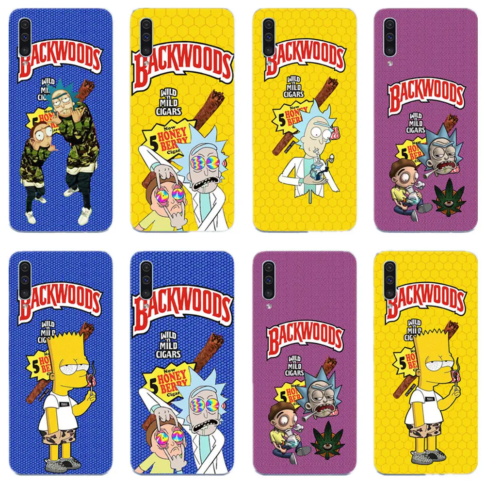 

rick and morty backwoods Soft silicone phone cover case for samsung Galaxy A30 A50 A10 2019 J5 J72016 A3 A5 A8 A750 2018 Plus