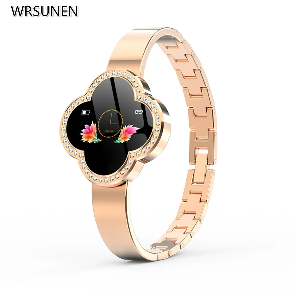 Fashion Smart Bracelet Lady Heart Rate Blood Pressure Oxygen Sport Calorie Clover IP67 Waterproof Watch for IOS Android | Электроника