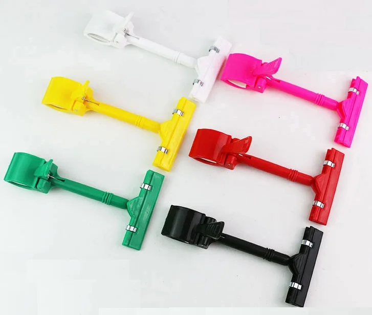 

24Pcs/Lot POP Adjustable Rotatable Plastic Clip-on Style Merchandise Sign Display Clip Holder Clips Stand price advertising tag