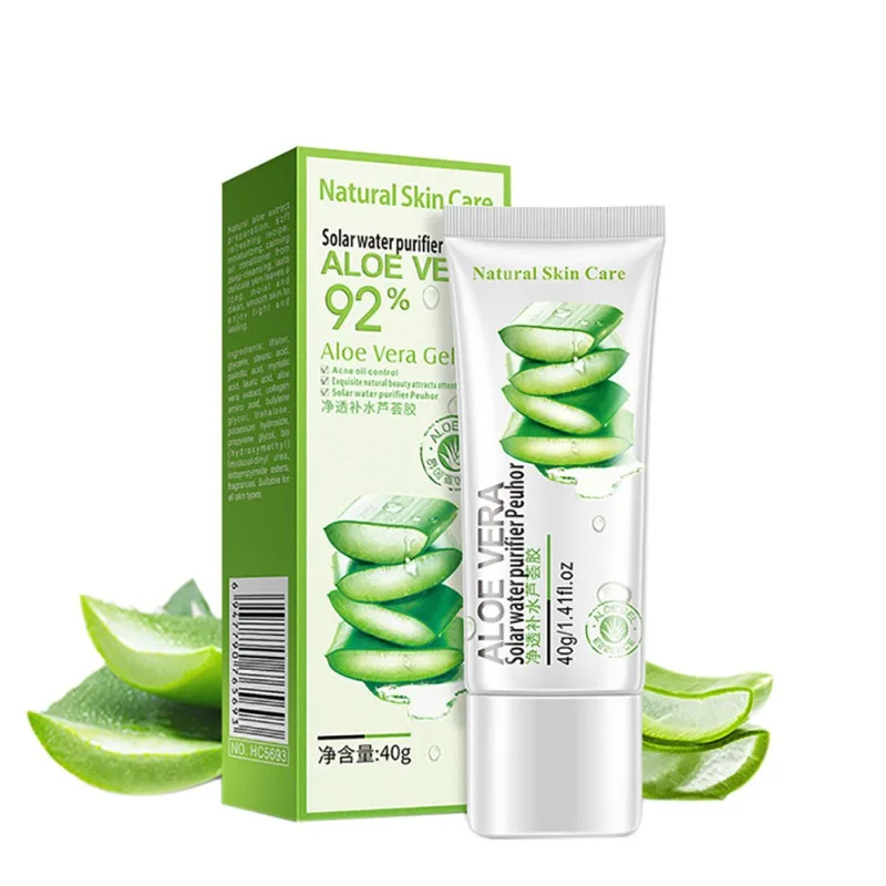 

40g Aloe Vera Gel Skin Care Face Cream Hyaluronic Acid Anti Winkle Whitening Moisturizing Acne Treatment blackhead remover Cream