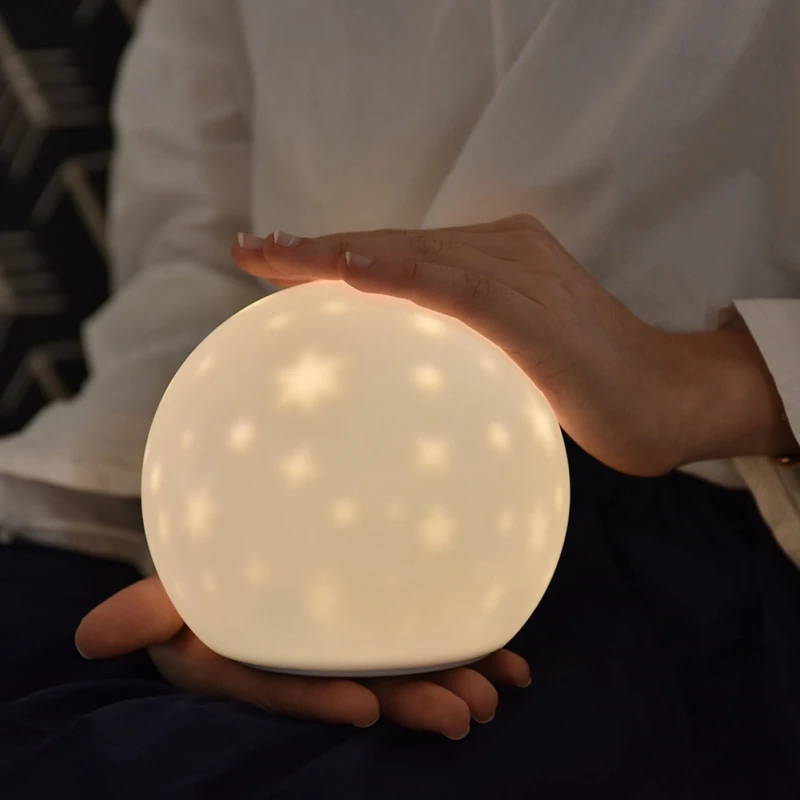 

Led Night Light Starry Sky Magic Star Moon Lamp Universe Baby Nursery Light For Birthday Gift