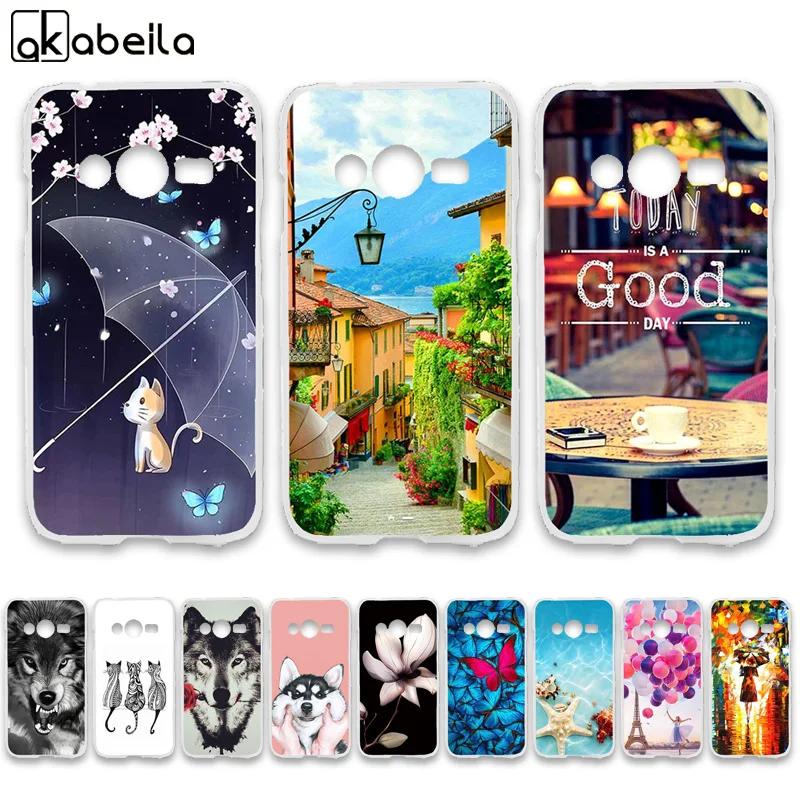 

AKABEILA Soft TPU Phone Cases For Samsung Galaxy ACE 4 NXT G313 G318H 4.0 inch Trend 2 Lite G313H Ace 4 Lite Covers Bags