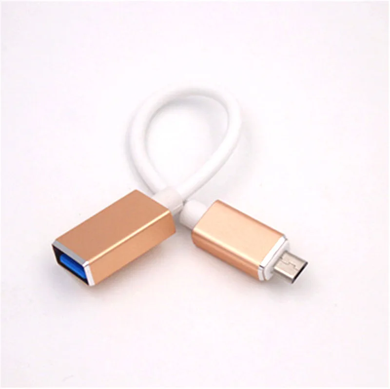 Алюминиевый сплав фаска Micro usb otg кабель для передачи данных V8 OTG кабель Micro OTG линия