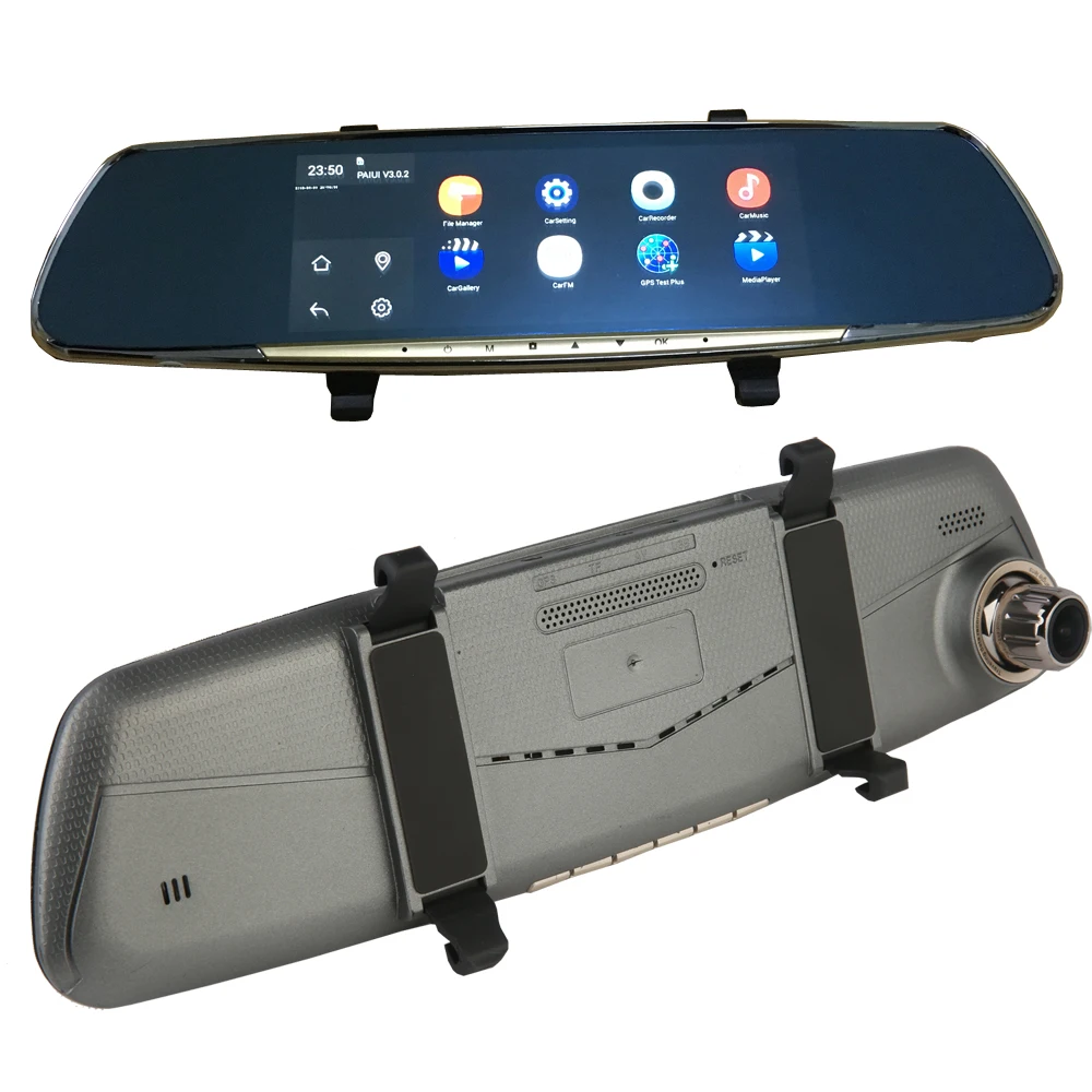 7" Dual Lens Car Dvr Camera Mirror Android Rear View Mirror Dvr G