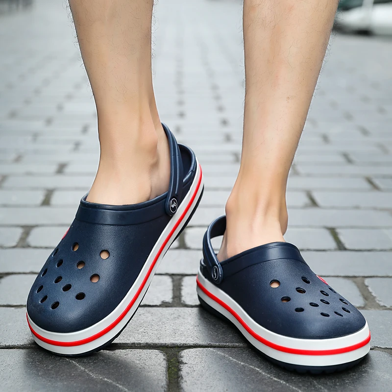 Hole Shoes Men Shoes Male Sandals Crocse Summer Shoes Sandalias Hombre Slippers Sandalet Clogs Sandles New 2019 Croc Women Shoes
