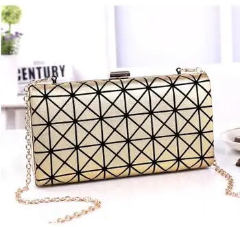 

New Arrival GeWen High Quality Bags Flap women Day Clutches Single chain Shouldbags Girl party Handbag Chain Evning Bags Golden