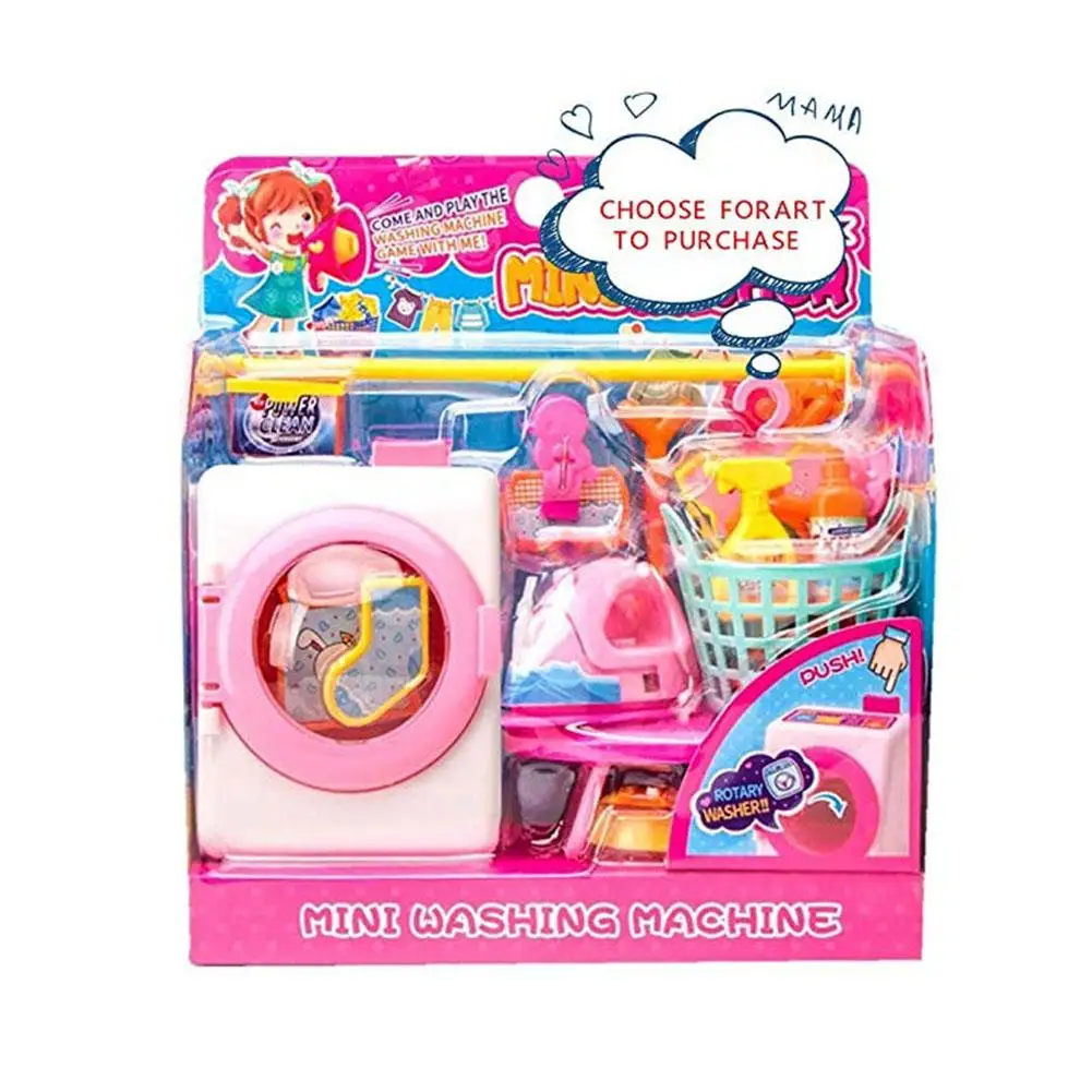 

DIY Pretend Play Educational Toy Mini Washing Machine Parent Child Interactive Model Set Play House Toy For Children