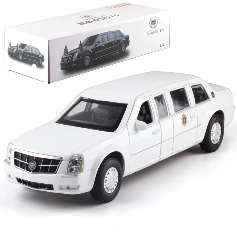  1:32 Simulation Alloy Diecast Extended Version Presidential Car Limousine Model Metal Toys Car One 
