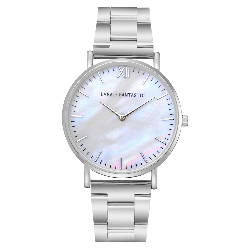 Lvpai для женщин часы сталь ремень кварцевые наручные женские часы лучший бренд класса люкс повседневное Баян saat для женщин xfcs