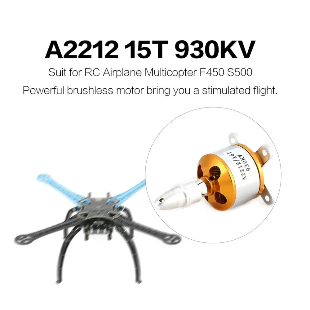 4 шт. XXD A2212 15 T 930KV 2-3 S бесколлекторный бесщеточный двигатель для RC Самолет с неподвижным крылом вертолет Мультикоптер беспилотный летательный аппарат F450 S500