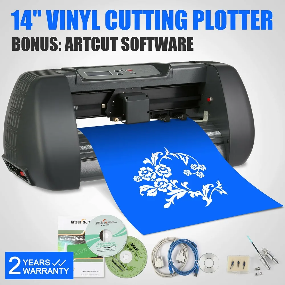 

Cutting Plotter Desktop Machine Artcut Software Large Control Panel Buttons USB Port