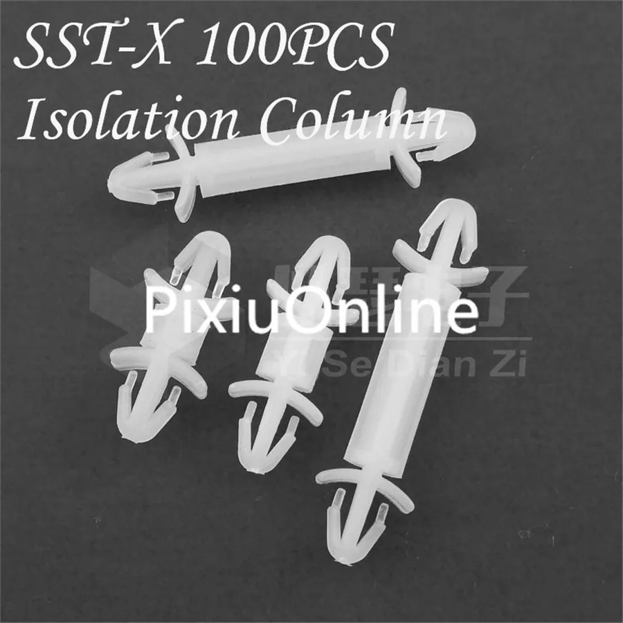 

100pcs/pack YT469X Standard SST Separation Pillar PCB Isolation Column Plastic Rivets Interval Column Drop Shipping Russia