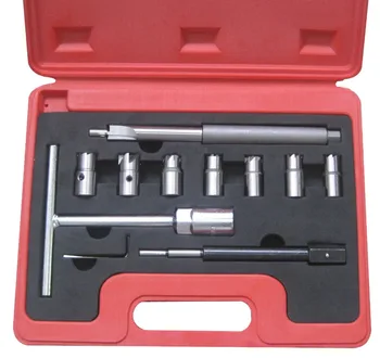 

10pc Diesel Injector Seat Cutter Cleaner Universal Injector Re-Face Reamer AT971