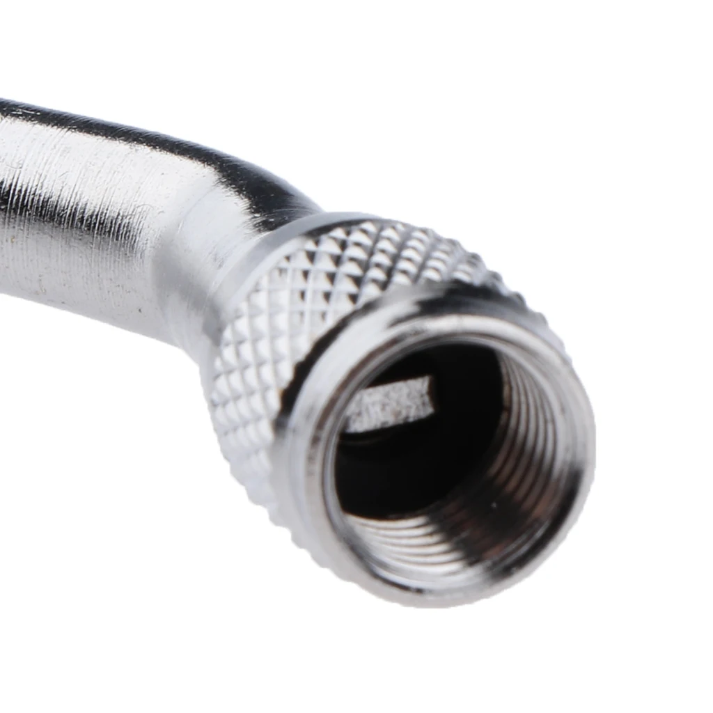 Car Motorcycle Tire Brass 45/90/135 Degree Lengthened Inflatable Tube Superior Quality With a Chrome Finish Superior Quality