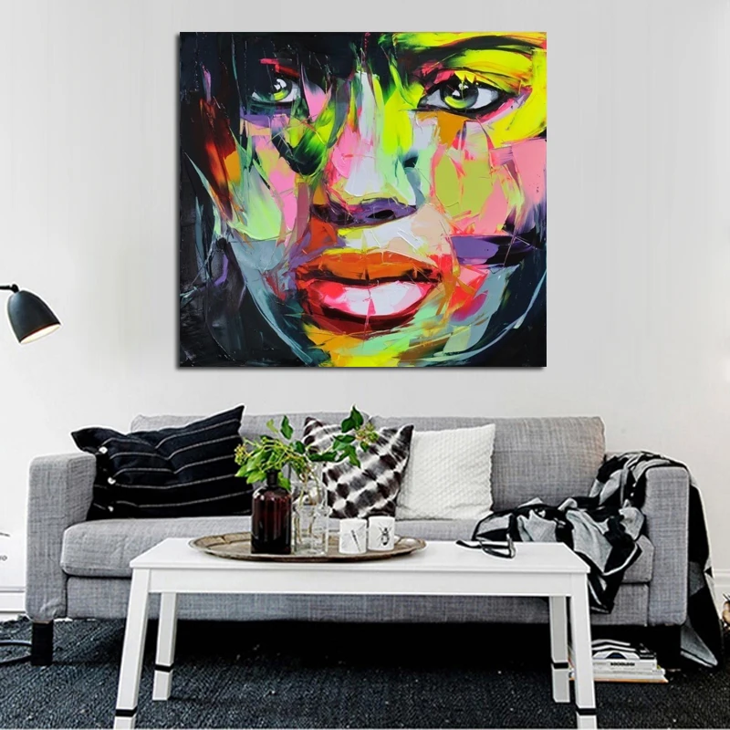 Handmade Colorful Wall Art Modern Abstract Oil Paintings High Quality wall art Pictures Colorful
