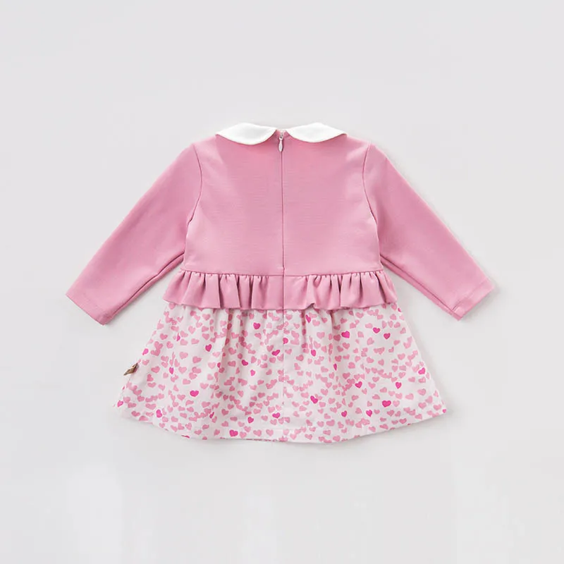 Dave Bella Весна младенческой для маленьких девочек модное платье Цветочный День рождения платье дети малыш детская одежда DBM7303