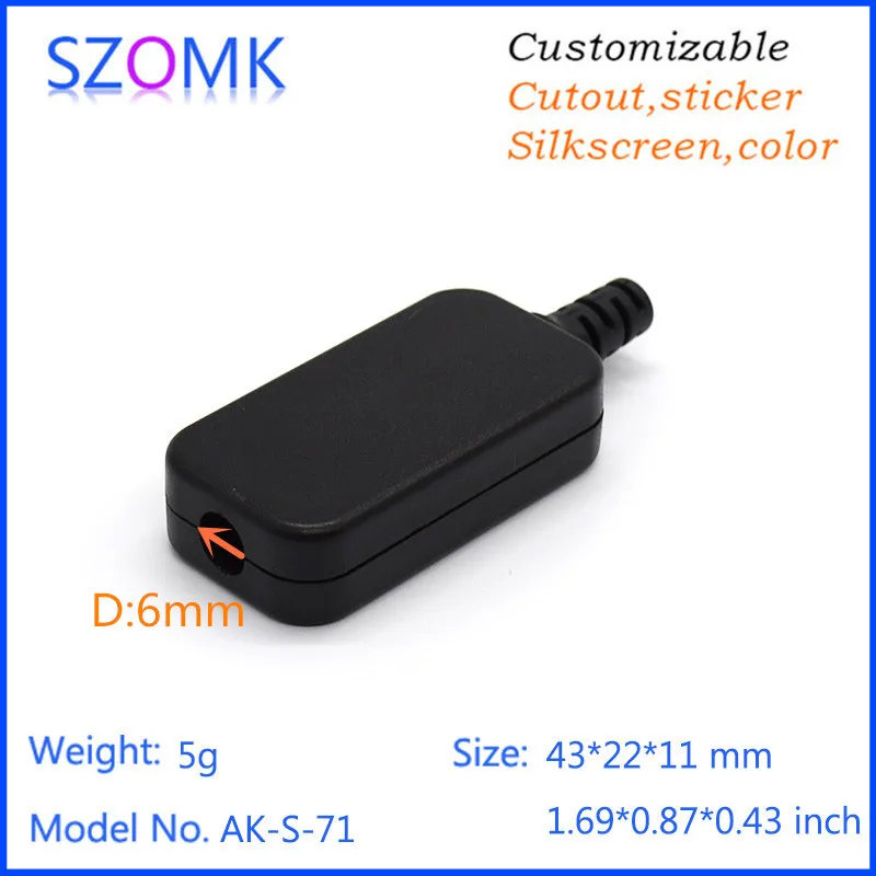 small usb plastic enclosure usb stick shell box junction box plastic housing pcb plastic box for electronics project USB small enclosure (8).jpg