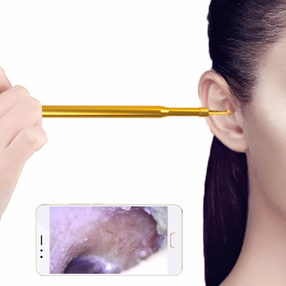 

Ear Cleaning Endoscope 3in1 USB HD Visual Multifunctional Earpick 5.5mm Mini Camera Android PC Ear Spoon Otoscope Borescope Tool