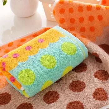 

25x50cm 100%Pure cotton Note multicolor child towel Hand Towel wholesale Home Cleaning Face for baby for Kids High Quality