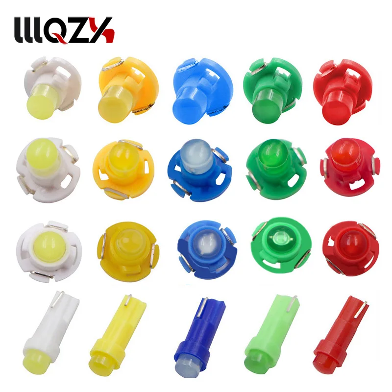 

1PCS Interior Light T3 T4.2 T4.7 T5 Wedge LED Bulb Auto Car Instrument Light bulbs 12V automobiles car-styling Car led light