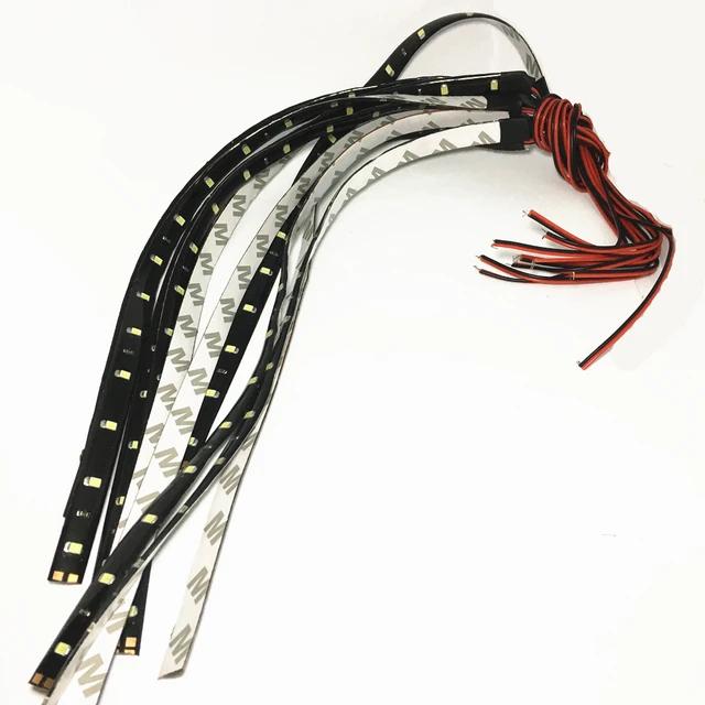 30cm Strip Light Car Flexible LED Strip Light 15SMD Waterproof LED Daytime Running Light Decorative Car DRL High Power 12V 6