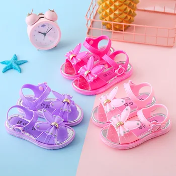 

Summer Kids Sandals Cute Cartoon Design Sandal Girl Open Toe Princess Shoes New
