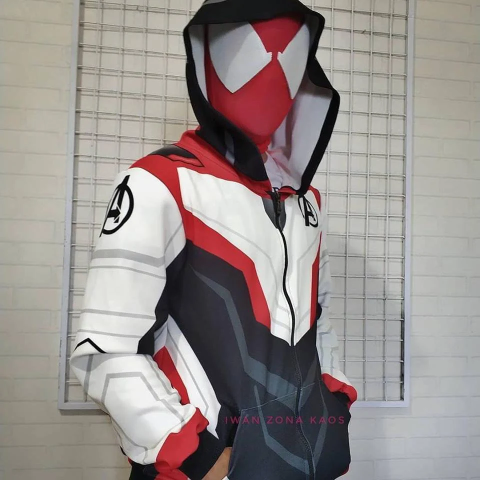 Avengers Endgame Jacket Cosplay Costumes Quantum Realm Advanced Tech Hoodie Women Sweatshirt Hoodies Iron Men Avengers 4 Coat