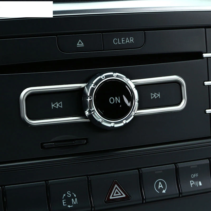 Chrome font b Interior b font Accessory CD Switch Sequin Trim For Mercedes Benz CLA GLA