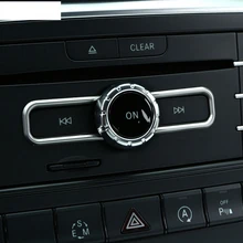 Хром Интерьер аксессуар CD переключатель блесток отделка для Mercedes Benz cla gla B класс A180 W176 e GLE Class Coupe, стайлинга автомобилей