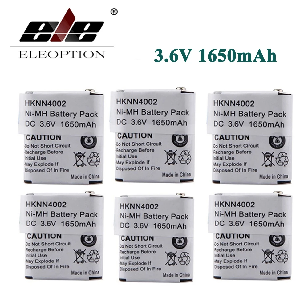 ELEOPTION 6 шт. Ni-MH Батарея для Motorola 56315 hknn4002 hknn4002a hknn4002b kebt-071-a
