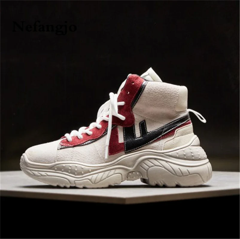 

Nefangjo new fall / winter 2018 British style shoes short boots martin boots retro Chelsea boots women's boots