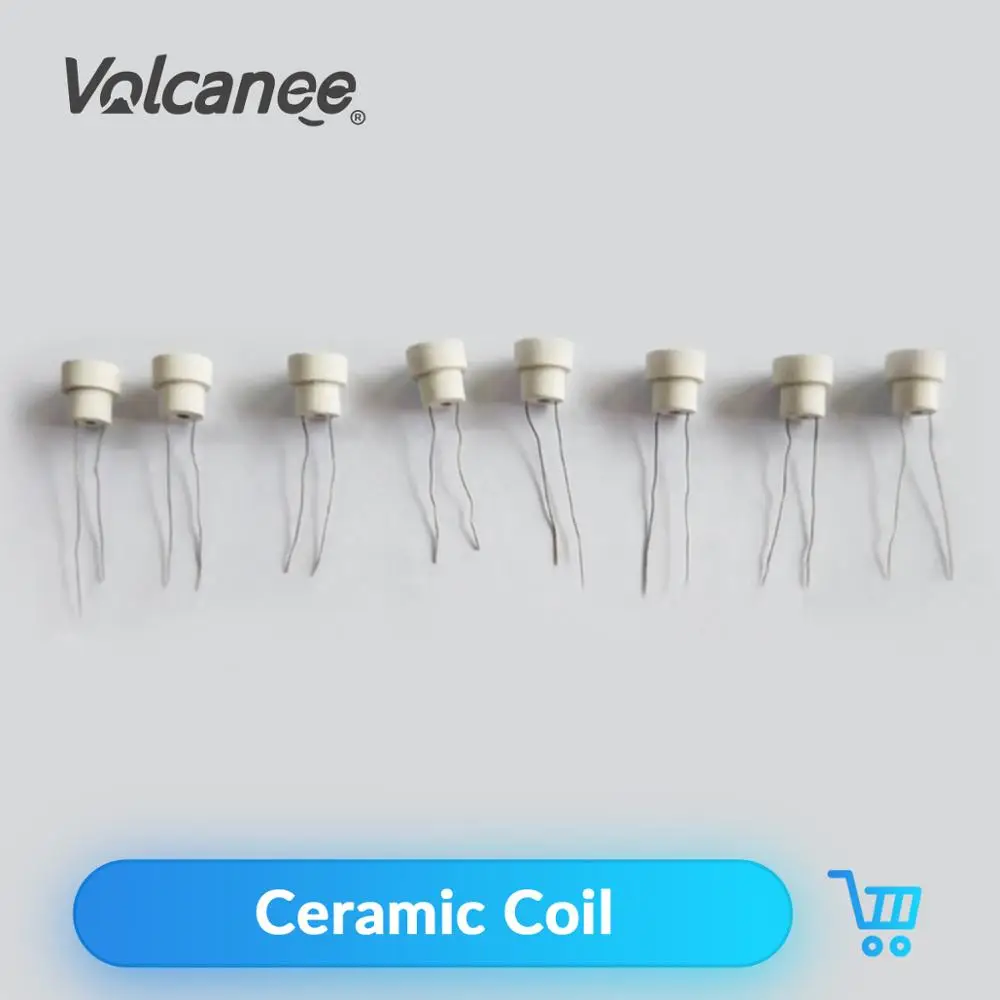 10 шт. готовая керамическая катушка Volcanee 1 0 Ом 3 5 масло-поглощающий для картриджа