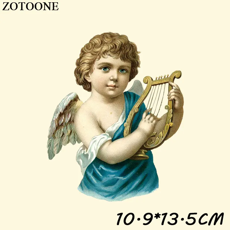 ZOTOONE Angel патч с железом для одежды, футболка, платье, сделай сам, угол, украшение для девочки, переводные наклейки для одежды C - Цвет: TH0485