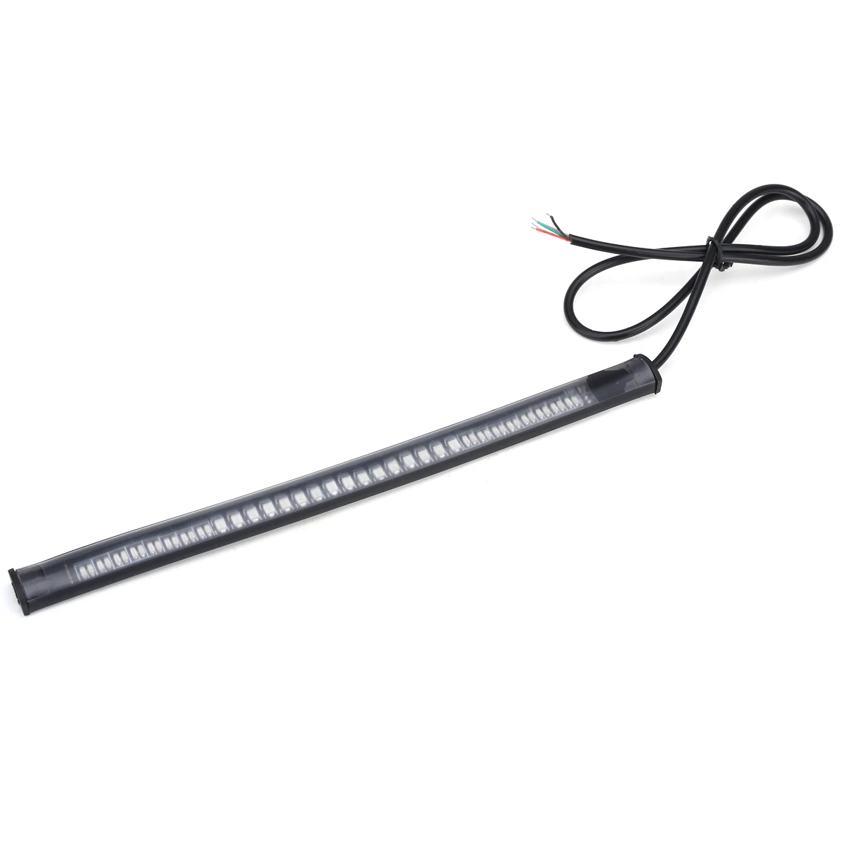 

1PC 3 In 1 Flexible 48 LED SMD PVC Rubber Strip Motorcycle Car Tail Turn Signal Brake Stop Light 12V For ATV Moped Scooter