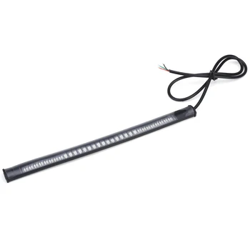 

1PC 3 In 1 Flexible 48 LED SMD PVC Rubber Strip Motorcycle Car Tail Turn Signal Brake Stop Light 12V For ATV Moped Scooter